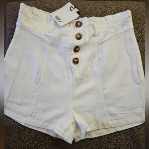 NWT Highrise Paperbag Shorts
